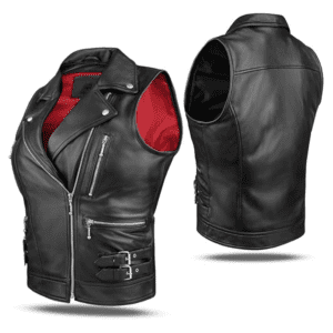 Black Leather Vest