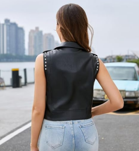 Womens Leather Vest