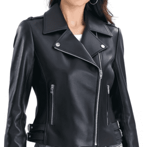 Cropped Leather Jacket